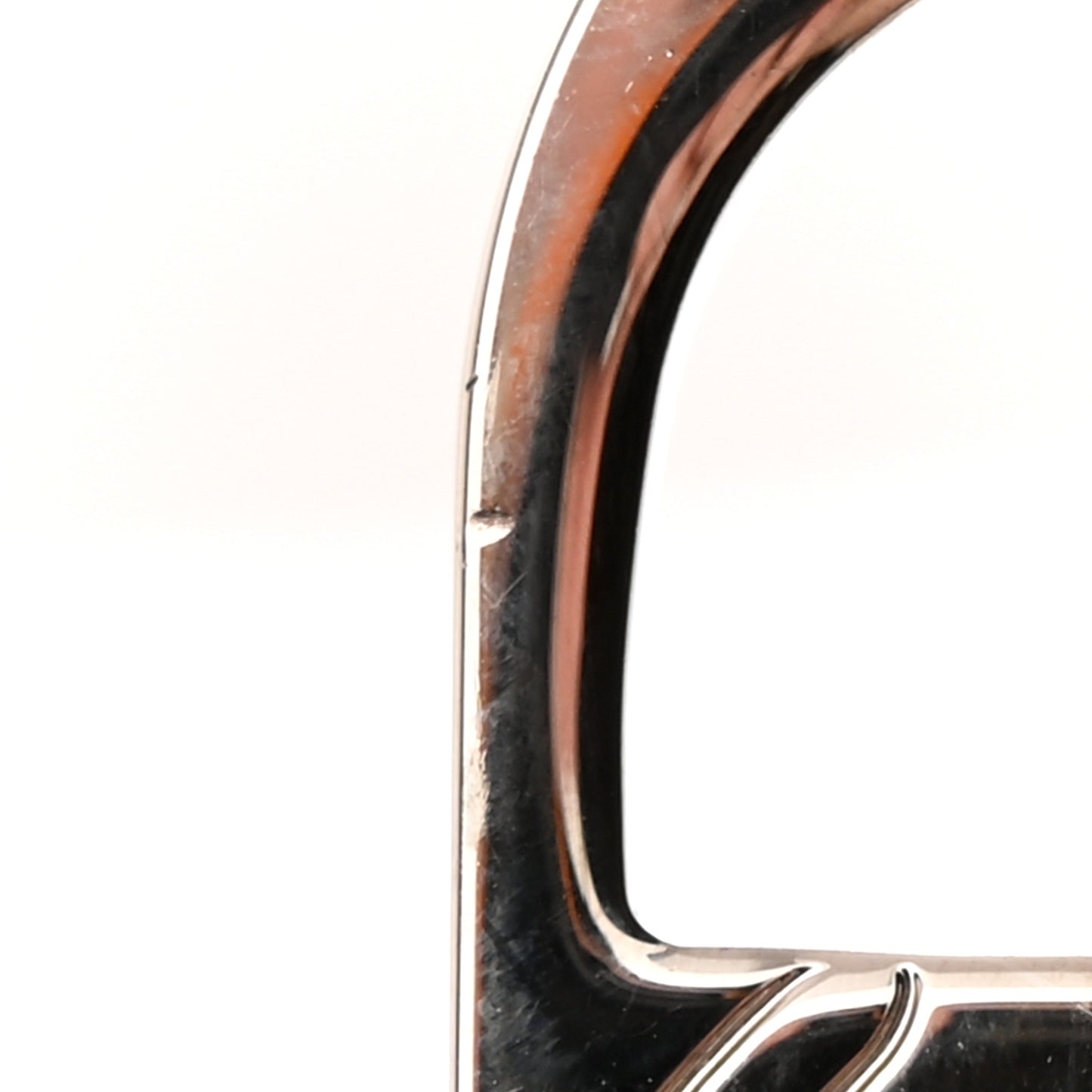Grained Calfskin Saddle Mini Key Ring Black