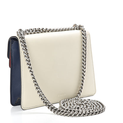 Gucci Calfskin Crystal Snake Embroidered Mini Dionysus Shoulder Bag Mystic White Hibiscus Red Blue Agata 3 of 14