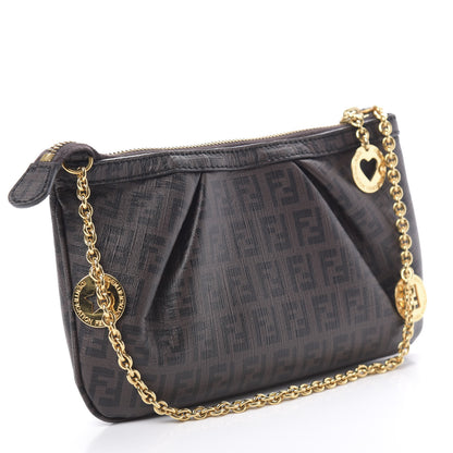 Fendi Zucchino Spalmati Forever Pochette Moro Black 3 of 10