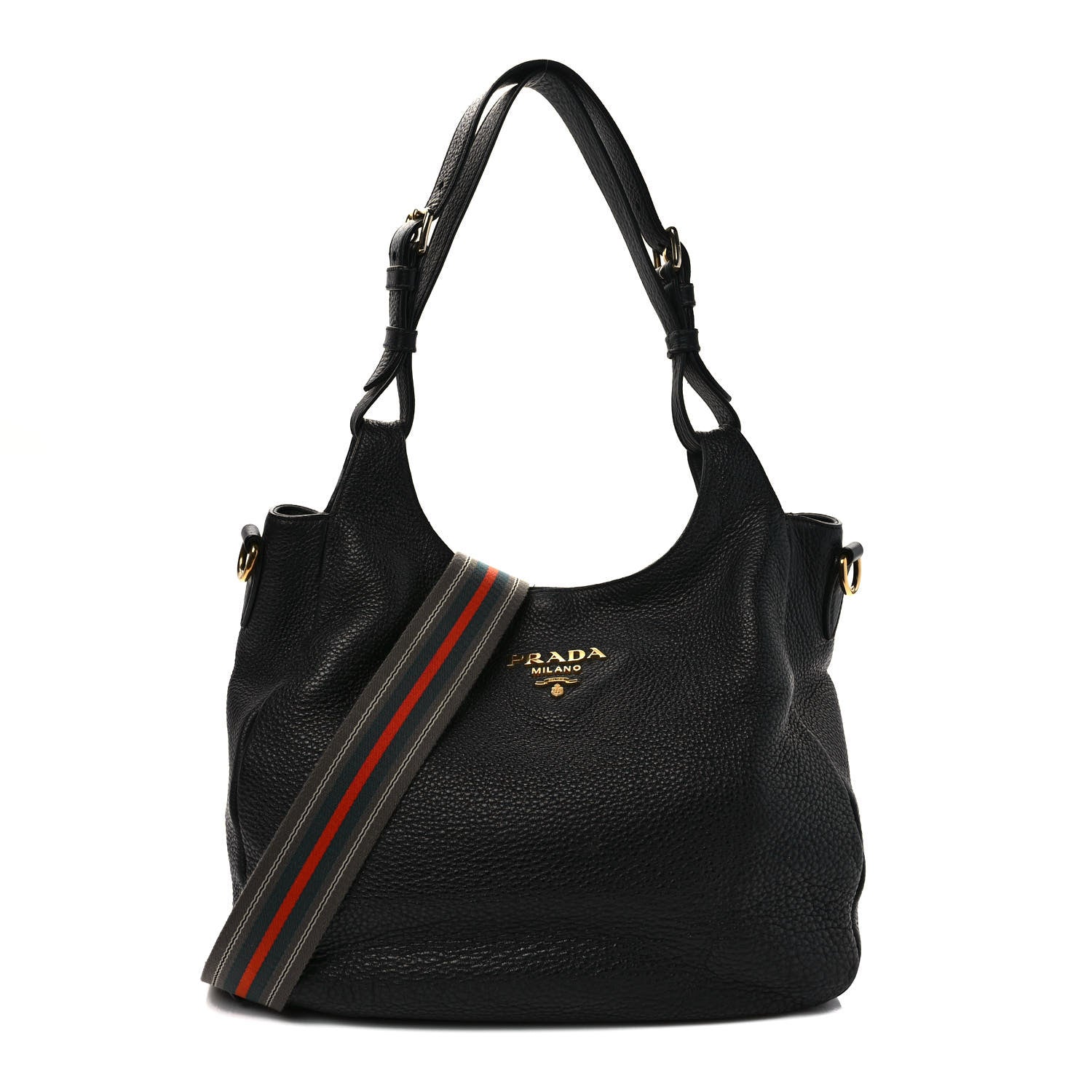 Prada Vitello Daino Bag Black 1 of 11