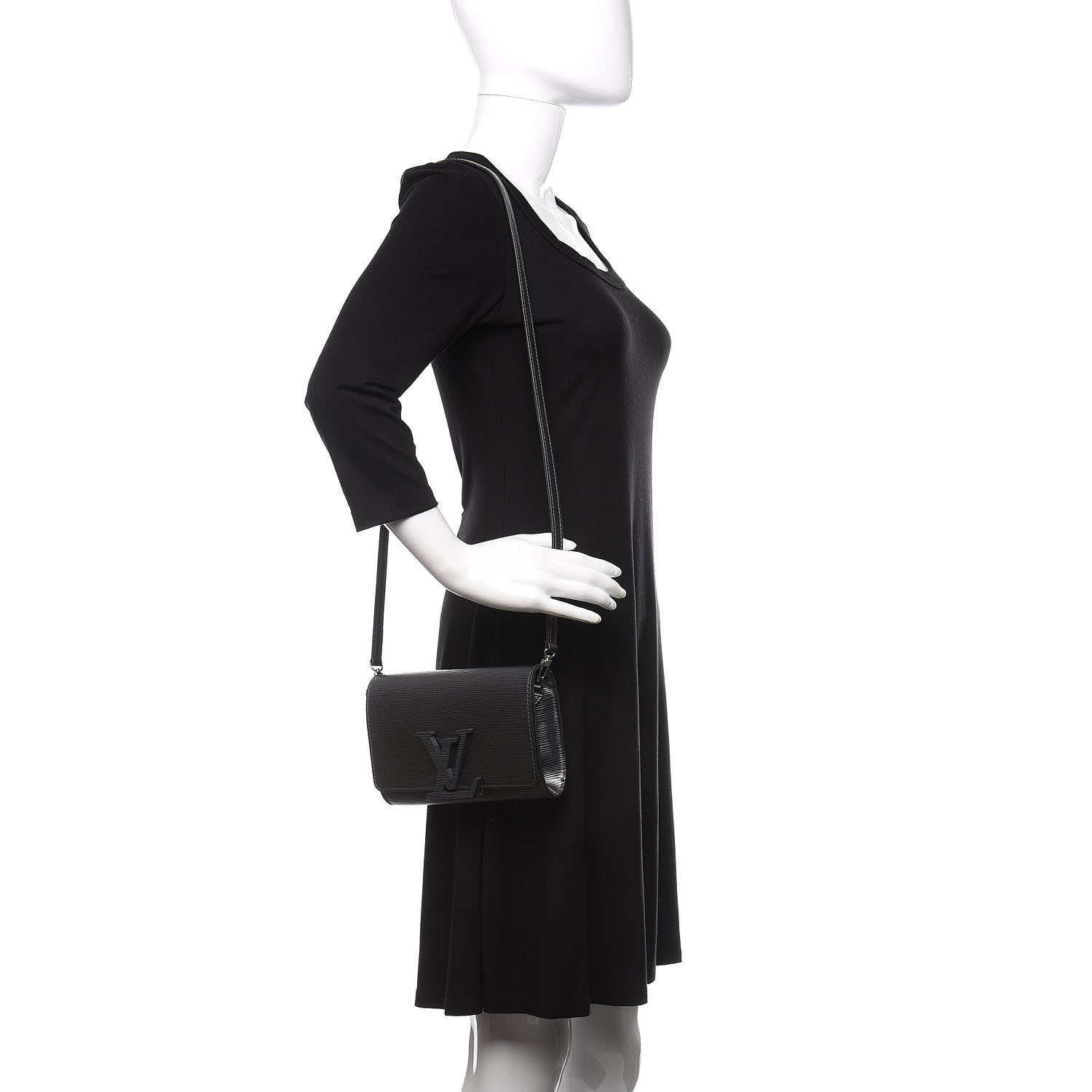 Louis Vuitton Epi Louise Strap PM Black 2 of 9