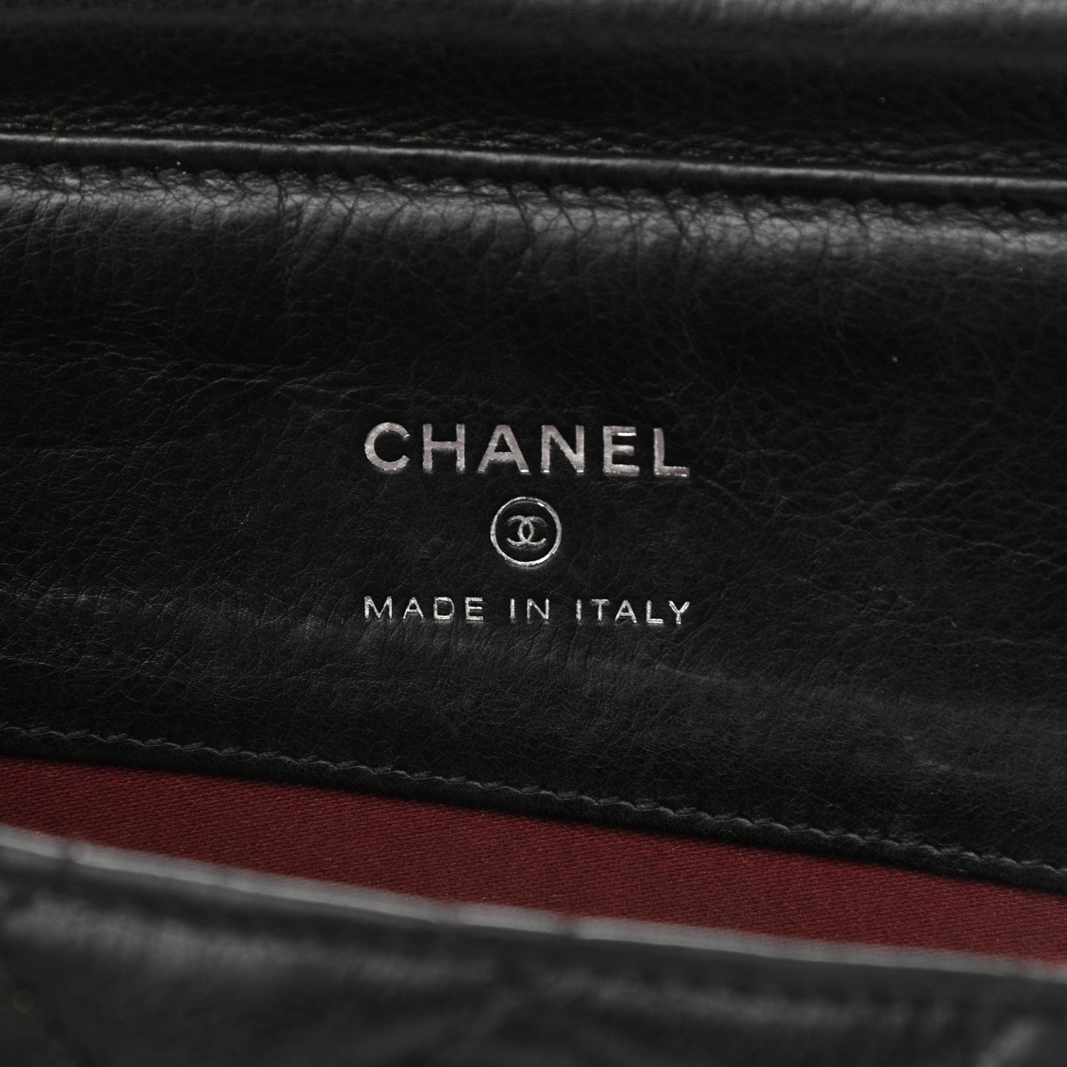 Chanel Calfskin Quilted CC Waiter Clutch Clutch With Chain Black 7 of 12