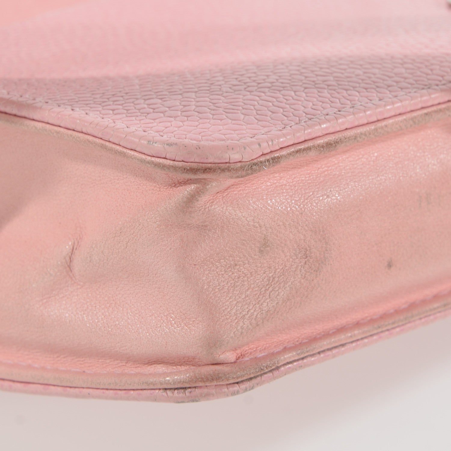 Chanel Caviar Timeless CC Wallet on Chain WOC Pink 11 of 14