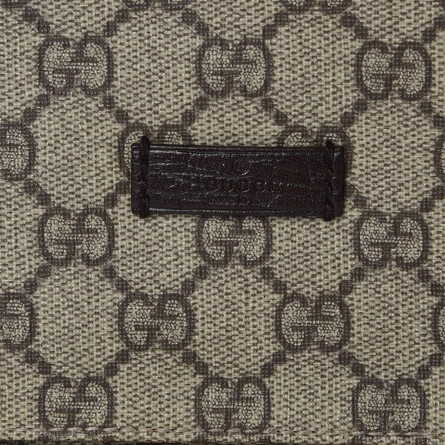 Gucci GG Plus Monogram Large Double Buckle Flap Messenger Bag Beige Dark Brown 5 of 9