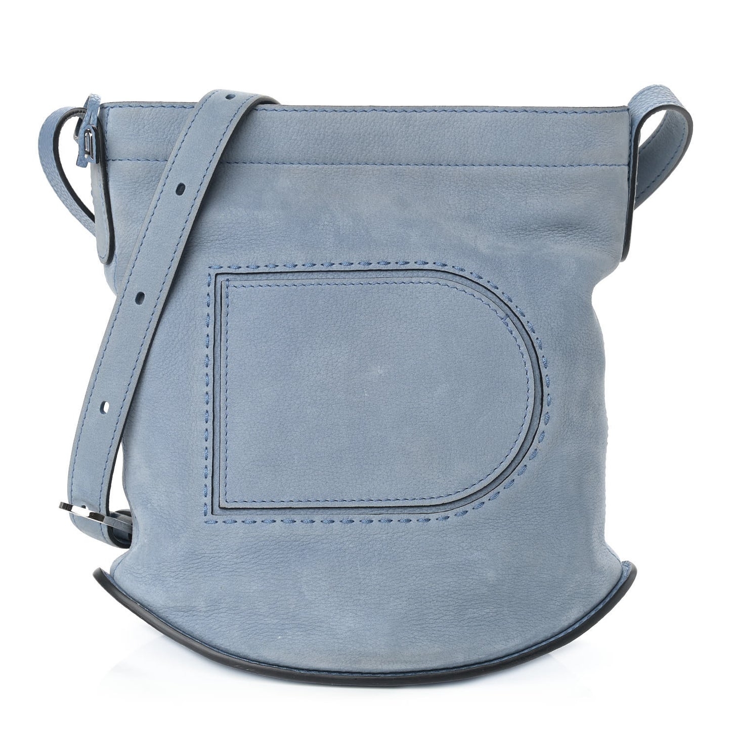 Nubuck Santiag Pin Daily Shoulder Bag Denim II