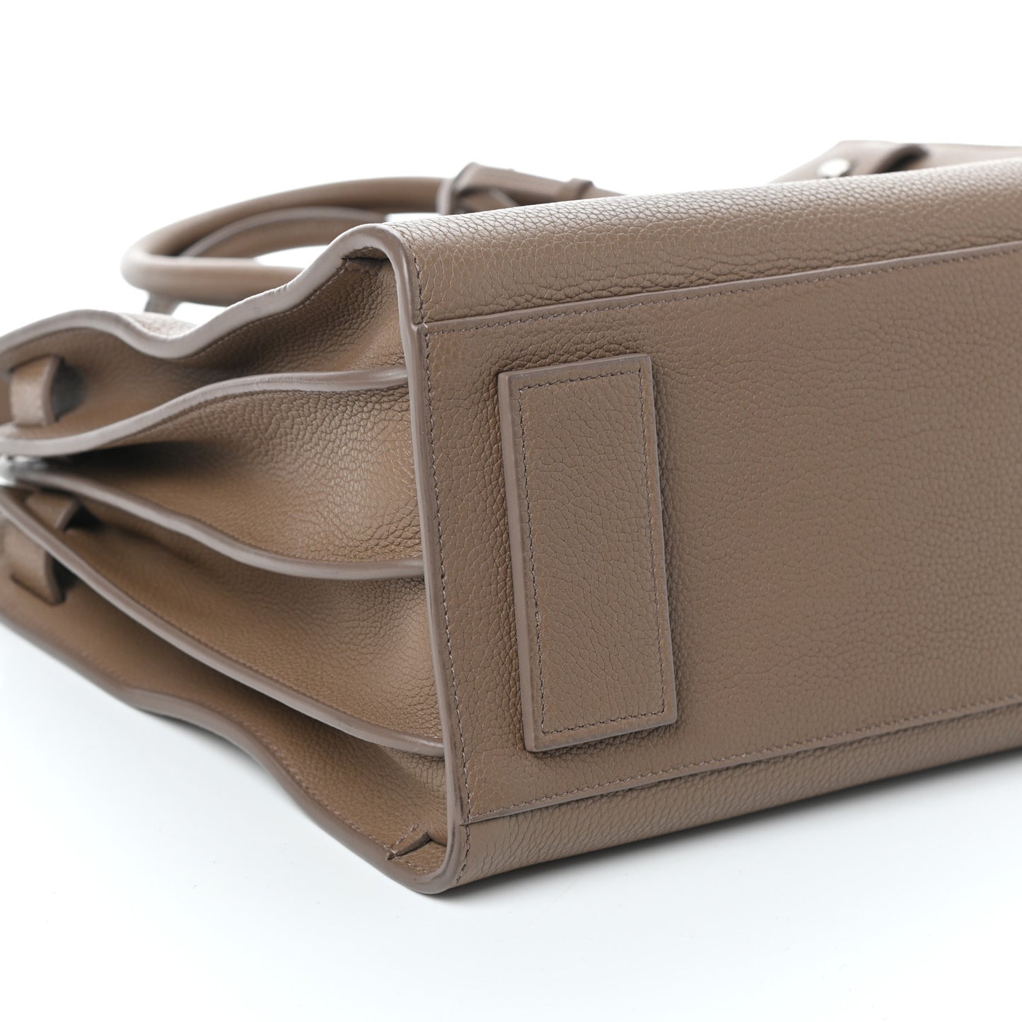 Grained Calfskin Small Supple Sac De Jour Taupe