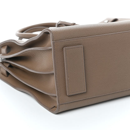Saint Laurent Grained Calfskin Small Supple Sac De Jour Taupe 8 of 9