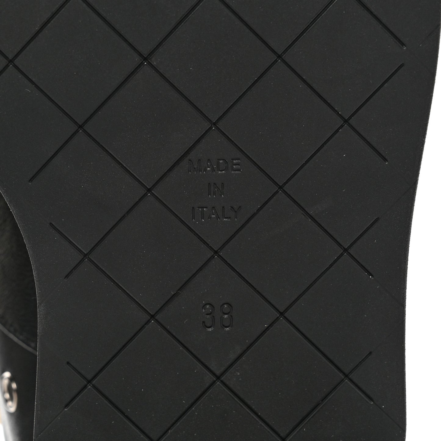 Lambskin Riveted Cap Toe Short Boots 38 Black