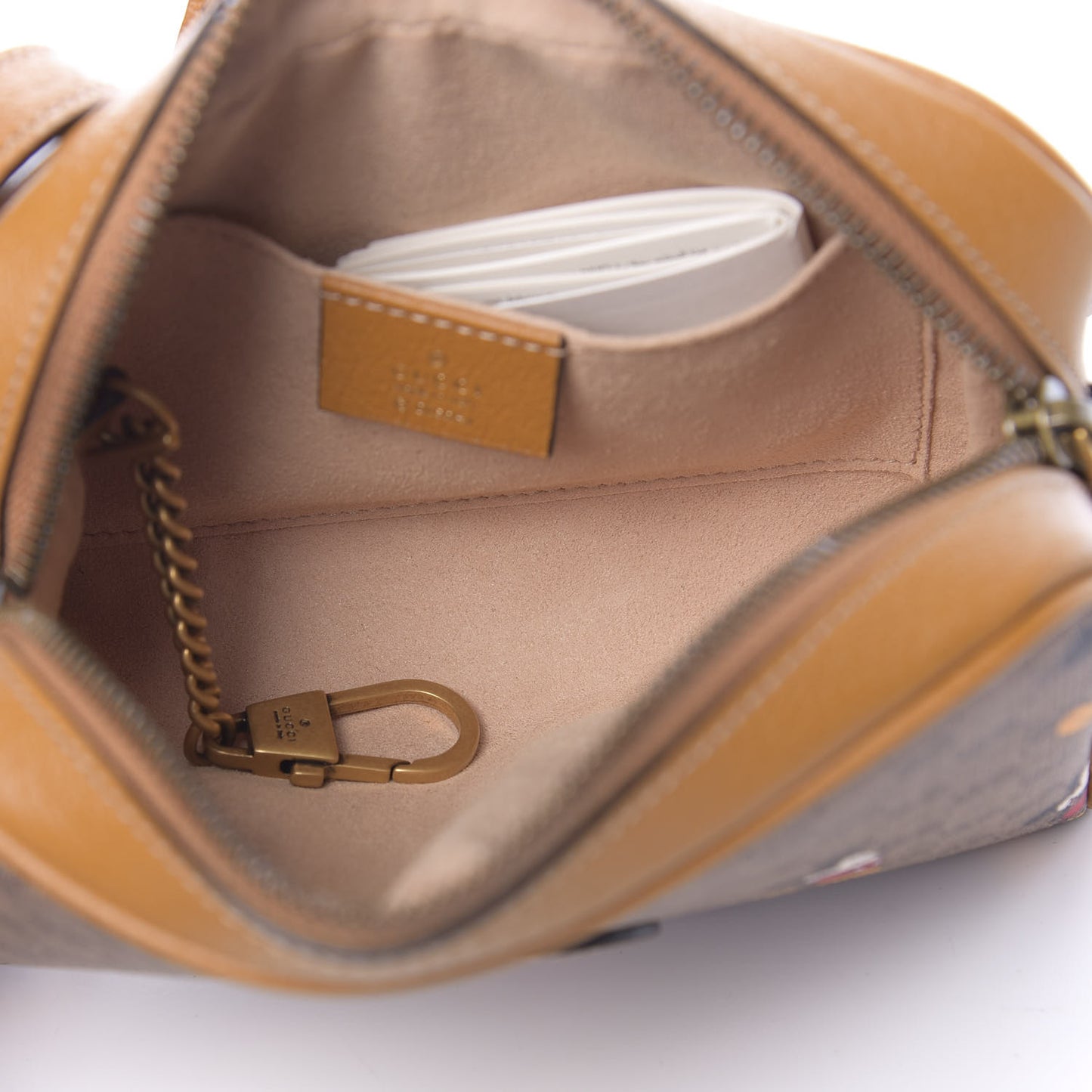 X DISNEY Mini Vintage GG Supreme Monogram Mickey Mouse Shoulder Bag Beige Vintage Sun Oil