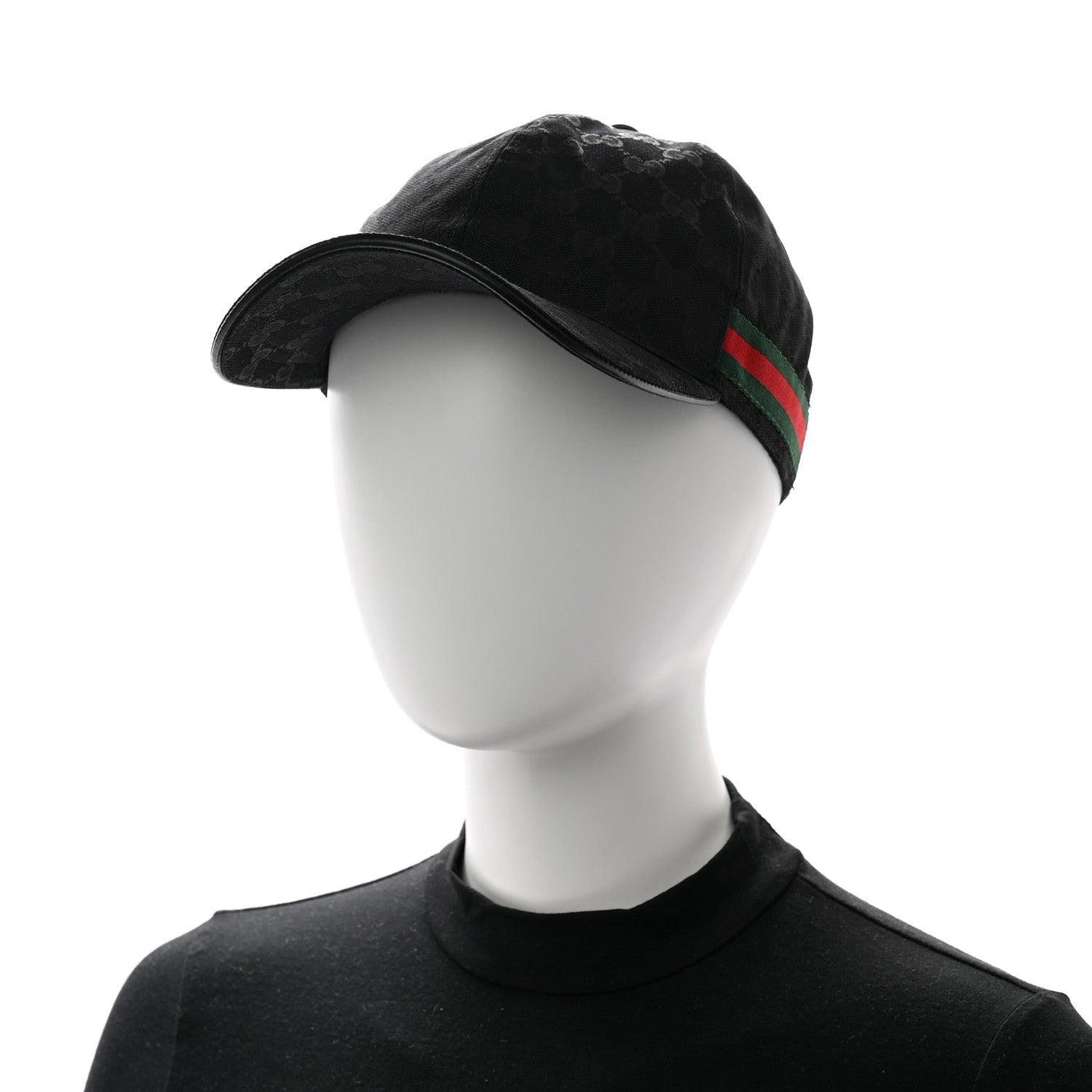 Gucci Monogram Web Baseball Hat M Black 2 of 9
