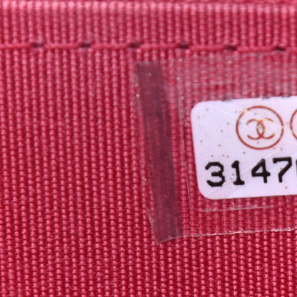 Chanel Lambskin Quilted Small Top Handle Vanity Case With Chain Dark Pink 7 of 9
