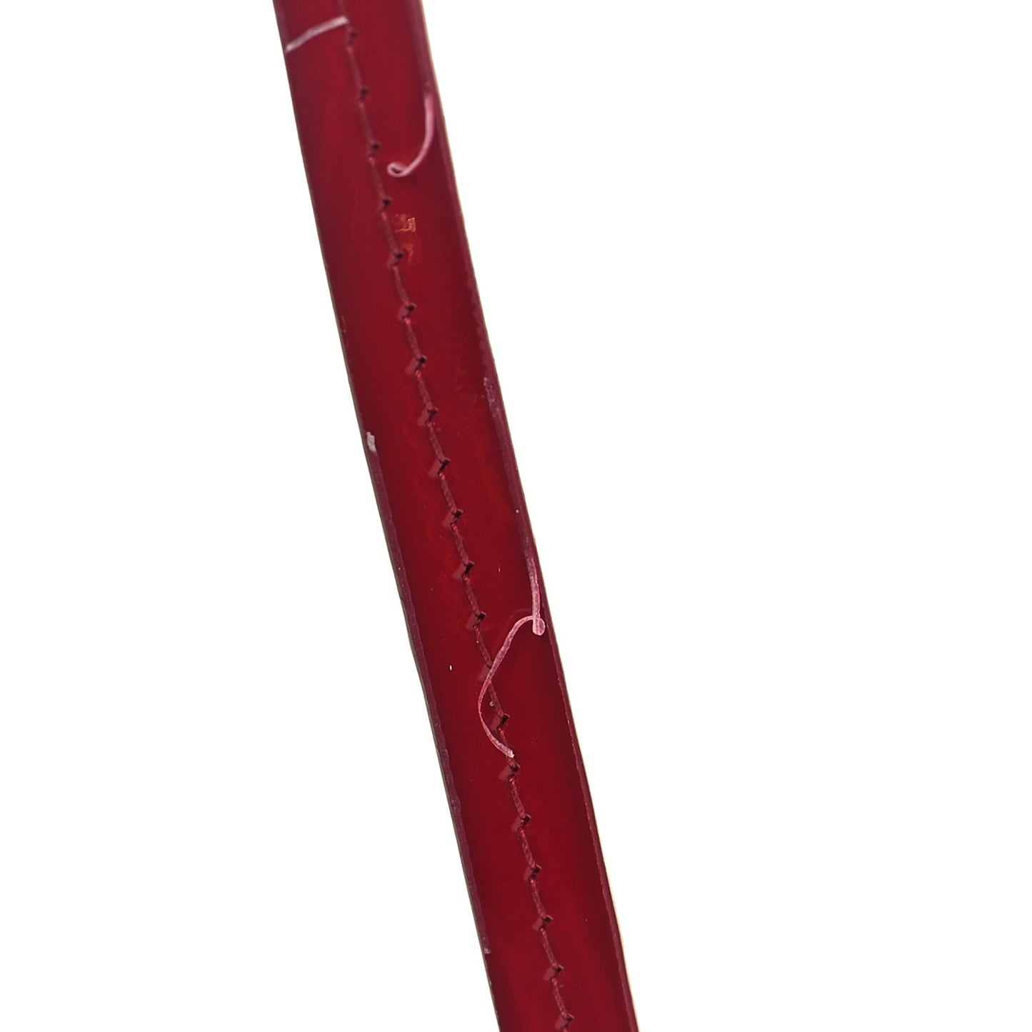 Spazzolato Mini Triangle Chain Crossbody Pouch Cherry