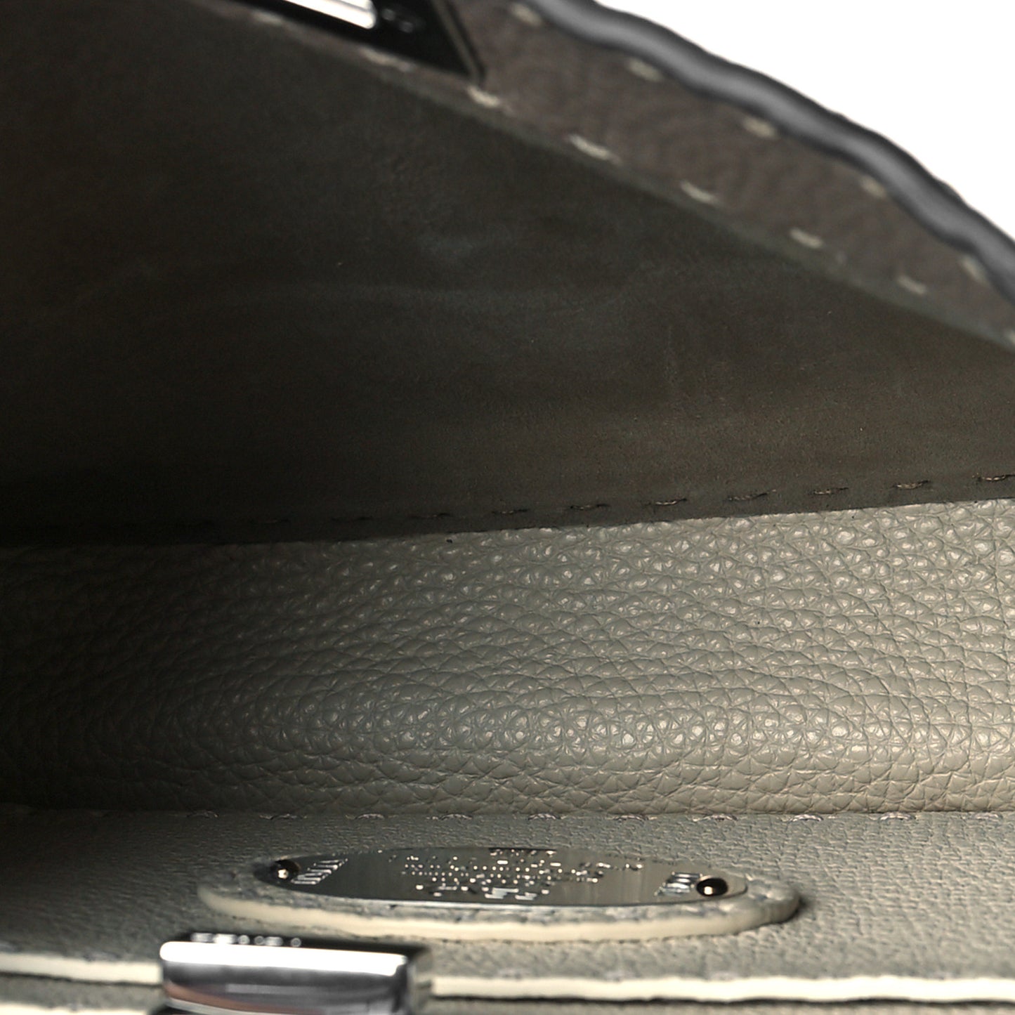 Cuoio Romano Selleria Chamois Small Peekaboo I SEE U Satchel Corda Camelia Cipria