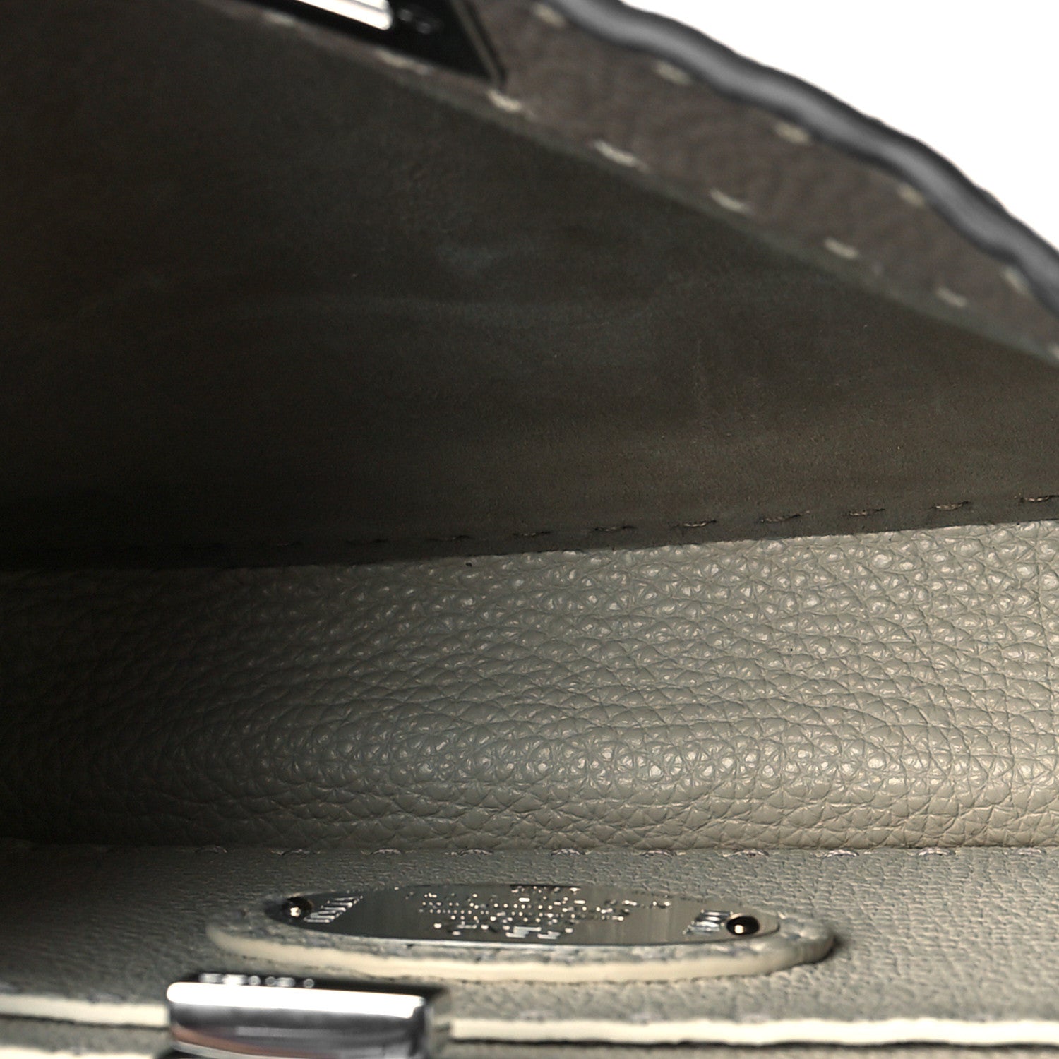 Fendi Cuoio Romano Selleria Chamois Small Peekaboo I SEE U Satchel Corda Camelia Cipria 5 of 9