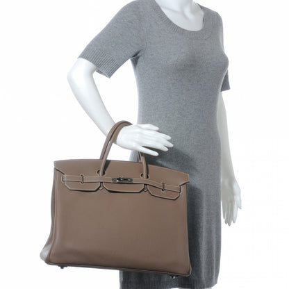 Hermes Togo Birkin 40 Etoupe 2 of 11