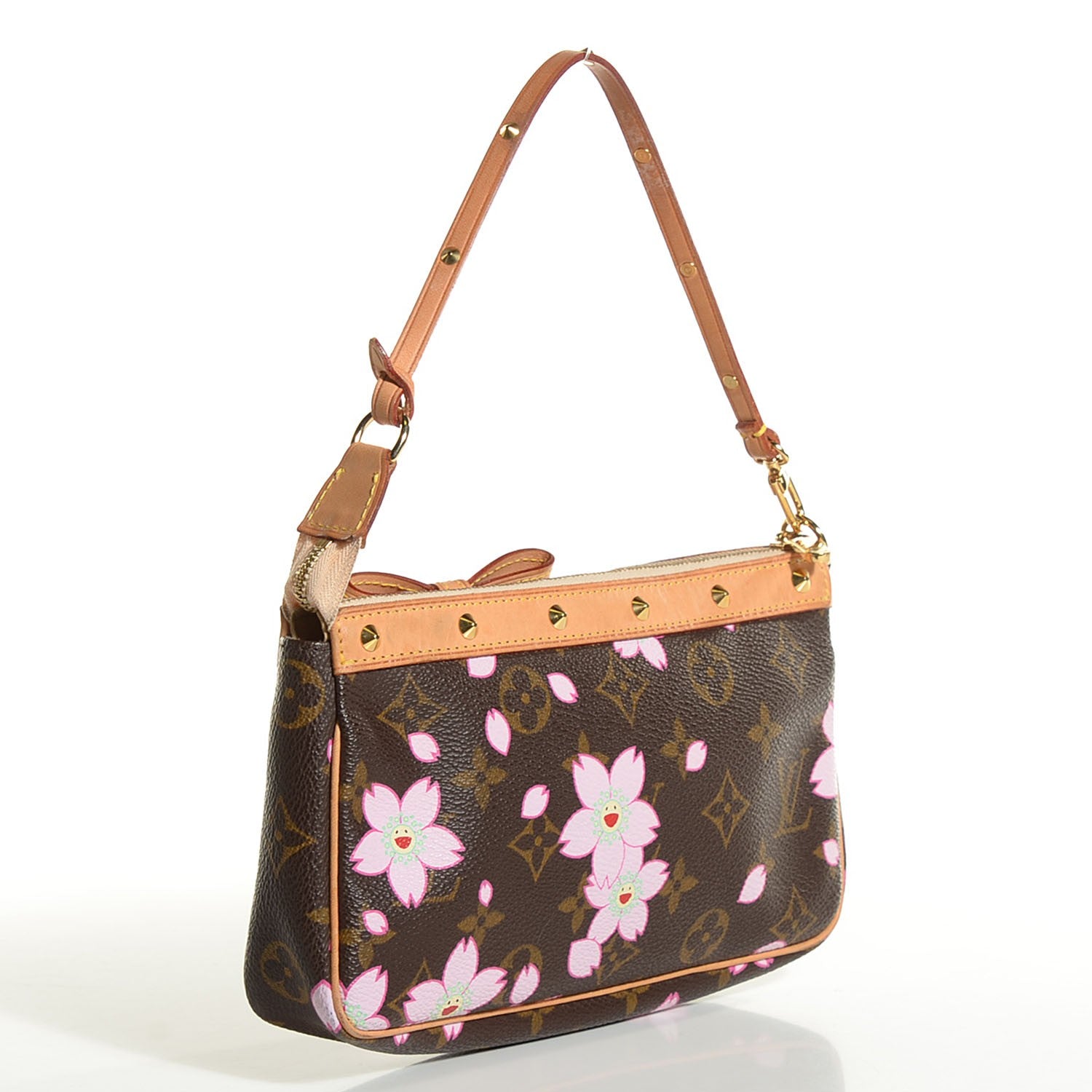 Louis Vuitton Monogram Cherry Blossom Pochette Accessories Brown 3 of 7