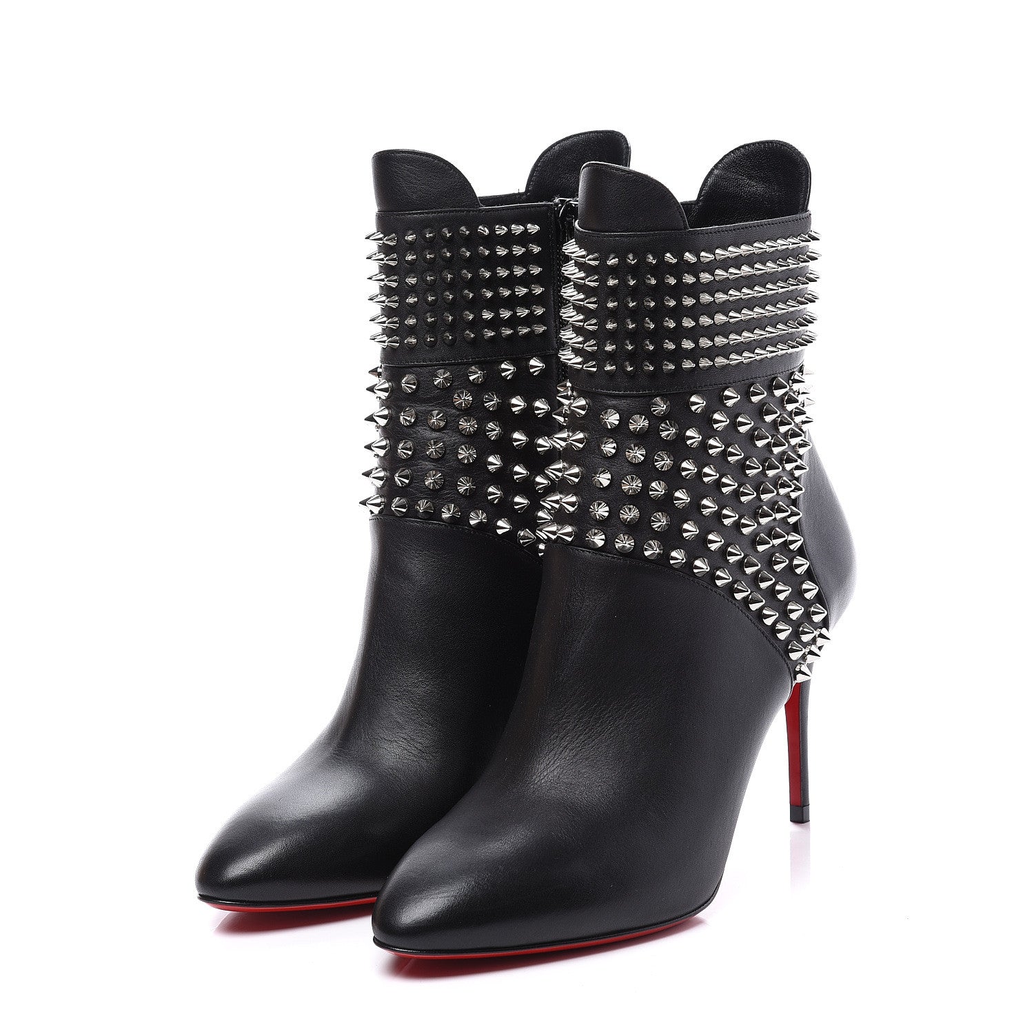 Christian Louboutin Calfskin Hongroise 85 Ankle Boots 36.5 Black 2 of 10