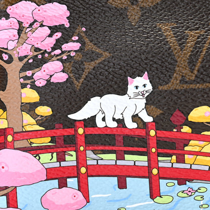Louis Vuitton Monogram 2021 Christmas Animation Japanese Garden Mini Pochette Accessories Wisteria Pink 2 of 10