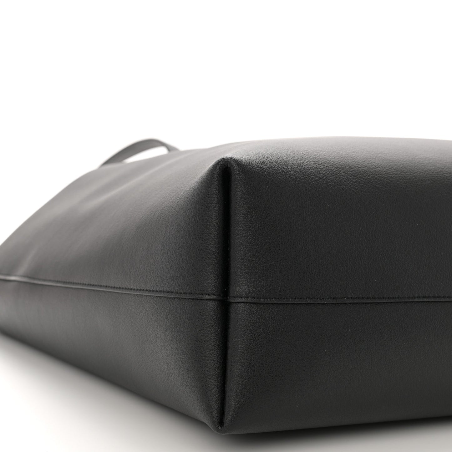 Calfskin Large Shopping Tote Black