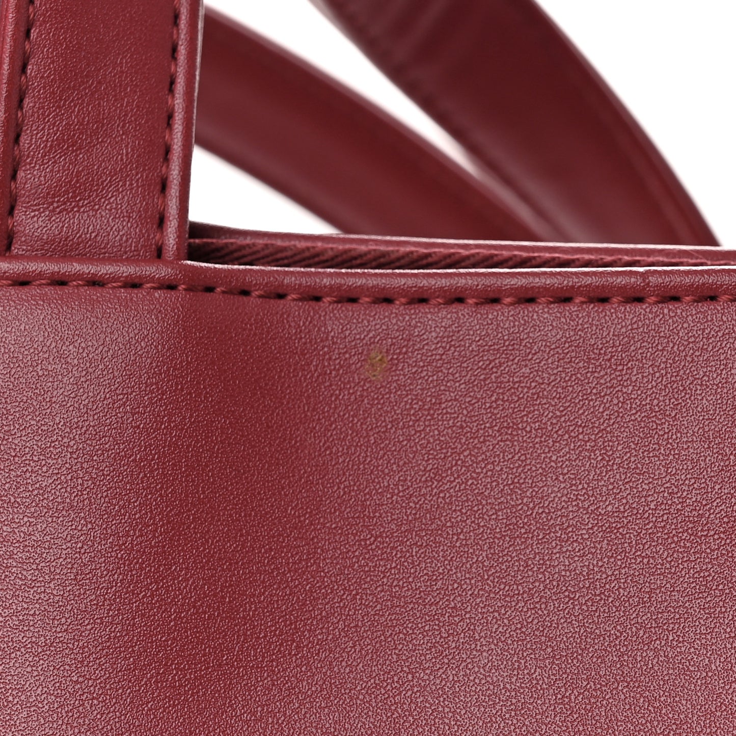 Vegan Leather Medium Shopping Bag Oxblood