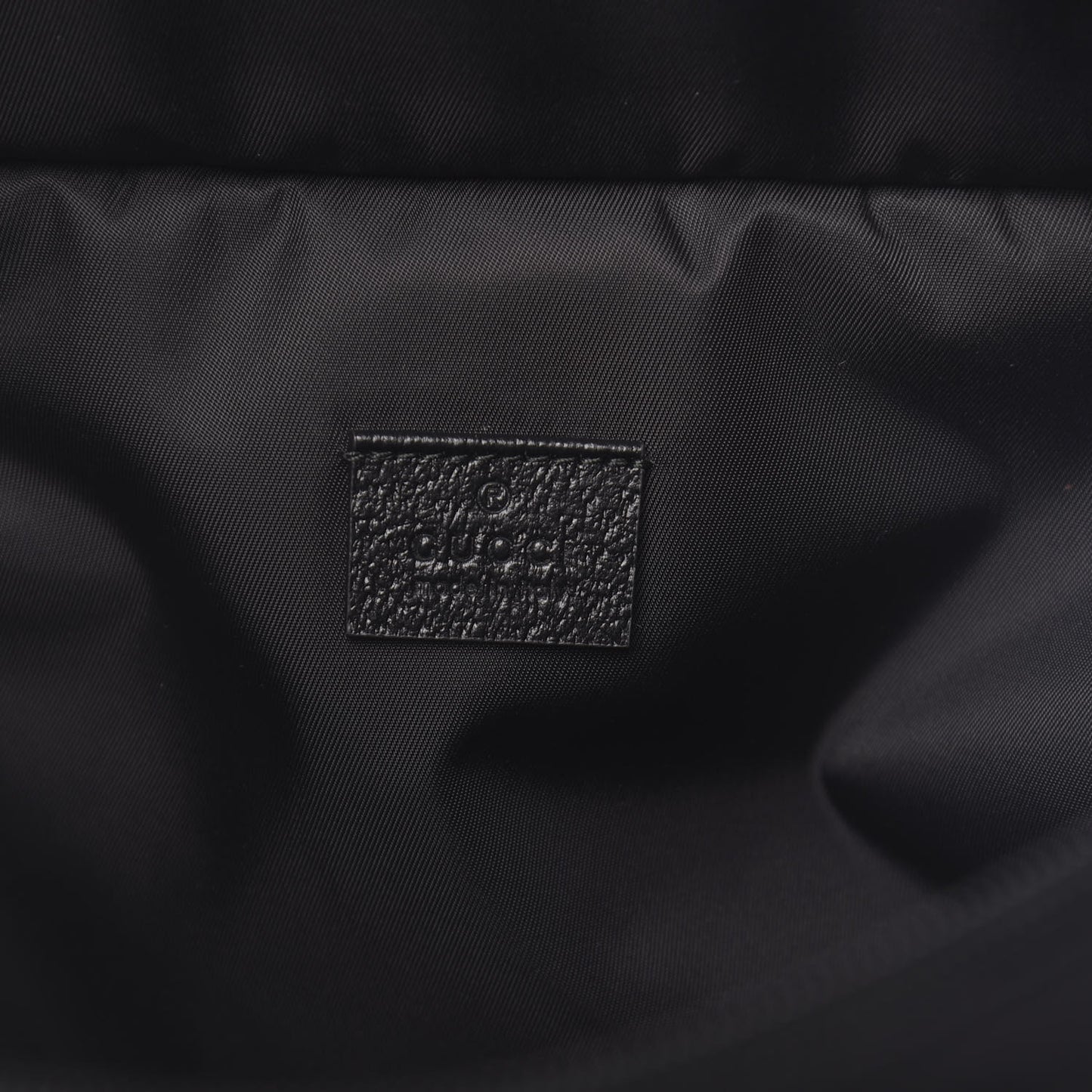 Nylon 80s Logo Patch Belt Bag Black