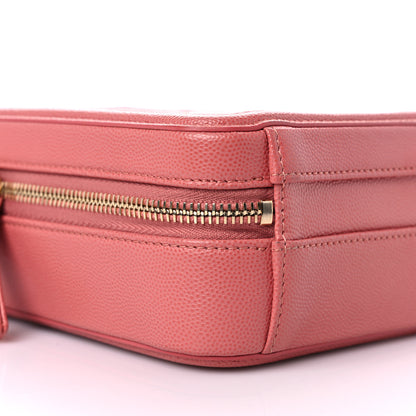 Chanel Caviar Quilted CC North South Filigree Vanity Case Pink 8 of 9