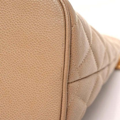 Chanel Caviar Quilted Medallion Tote Beige 9 of 17