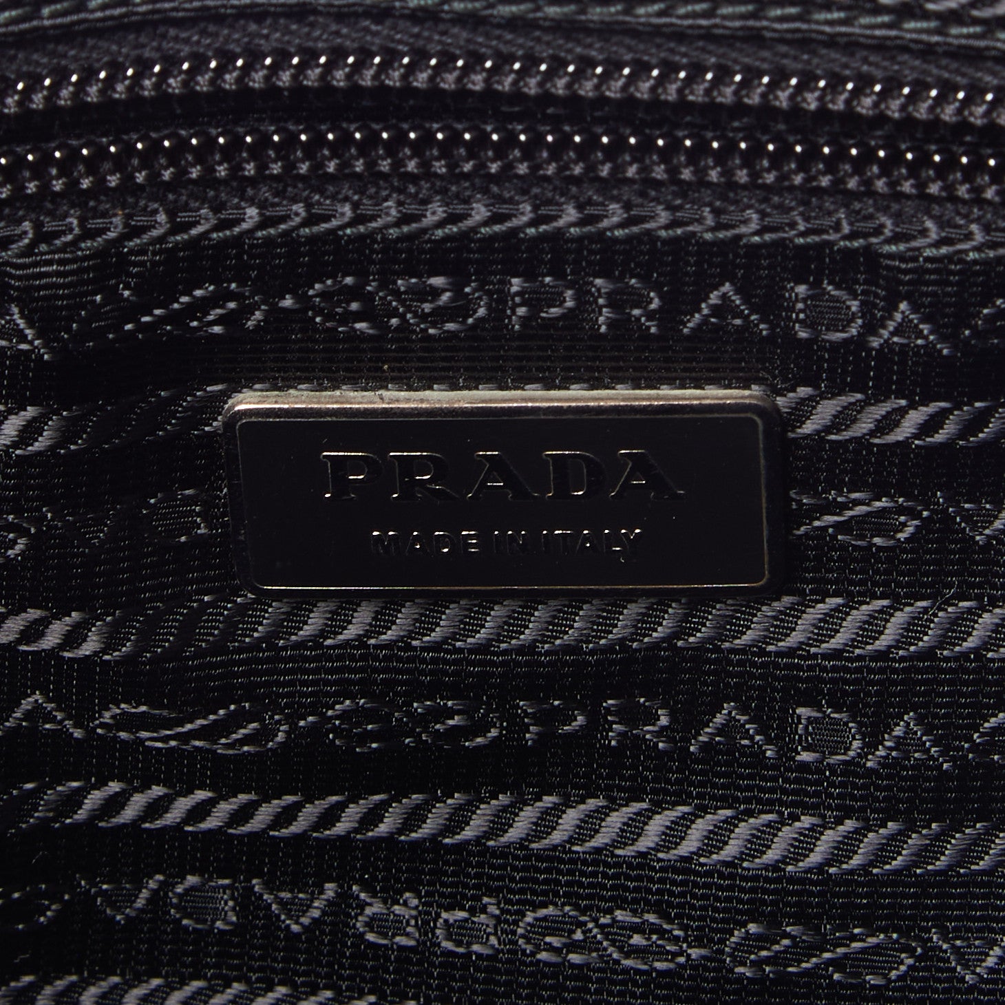 Prada Tessuto Nylon Saffiano Messenger Bag Black 8 of 8