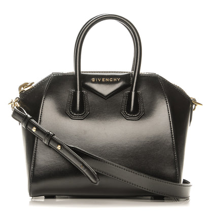Givenchy Shiny Lord Calfskin Mini Antigona Black 1 of 7