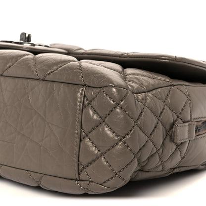 Chanel Aged Calfskin Jumbo New Portobello Flap Grey 11 of 11