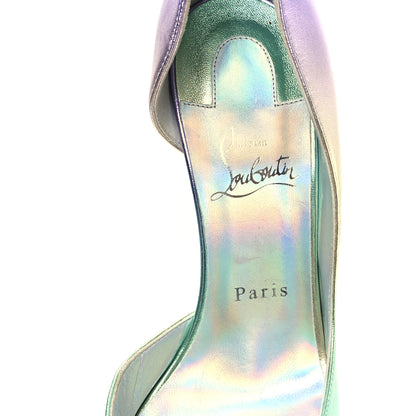 Christian Louboutin Iridescent Nappa Lam Licorne Iriza 100 Pumps 39.5 Multicolor 8 of 11