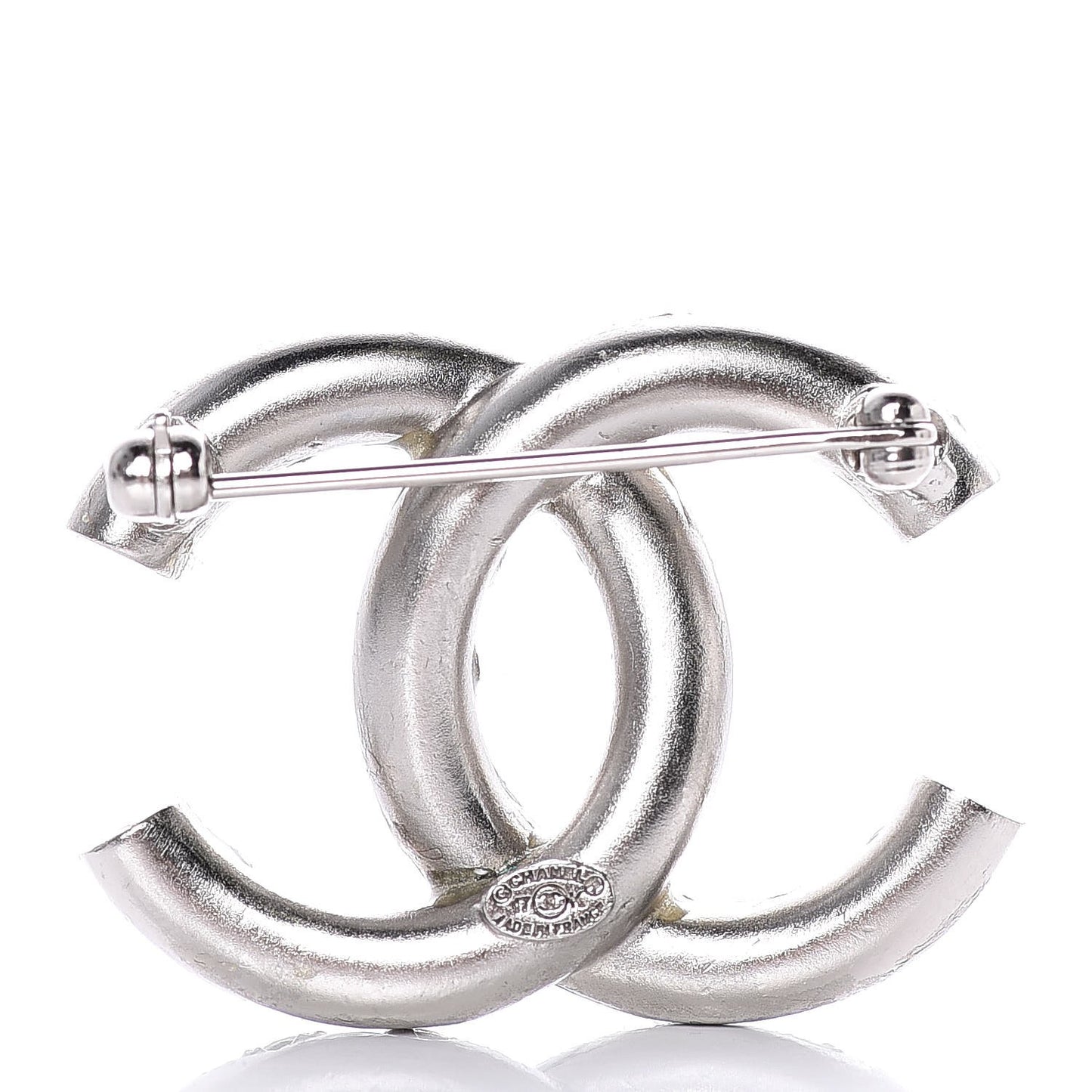 Ruthenium Crystal CC Brooch Iridescent