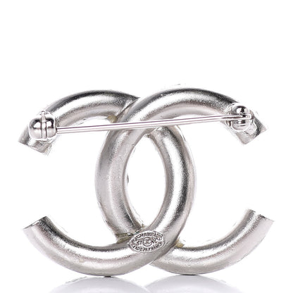 Chanel Ruthenium Crystal CC Brooch Iridescent 3 of 5
