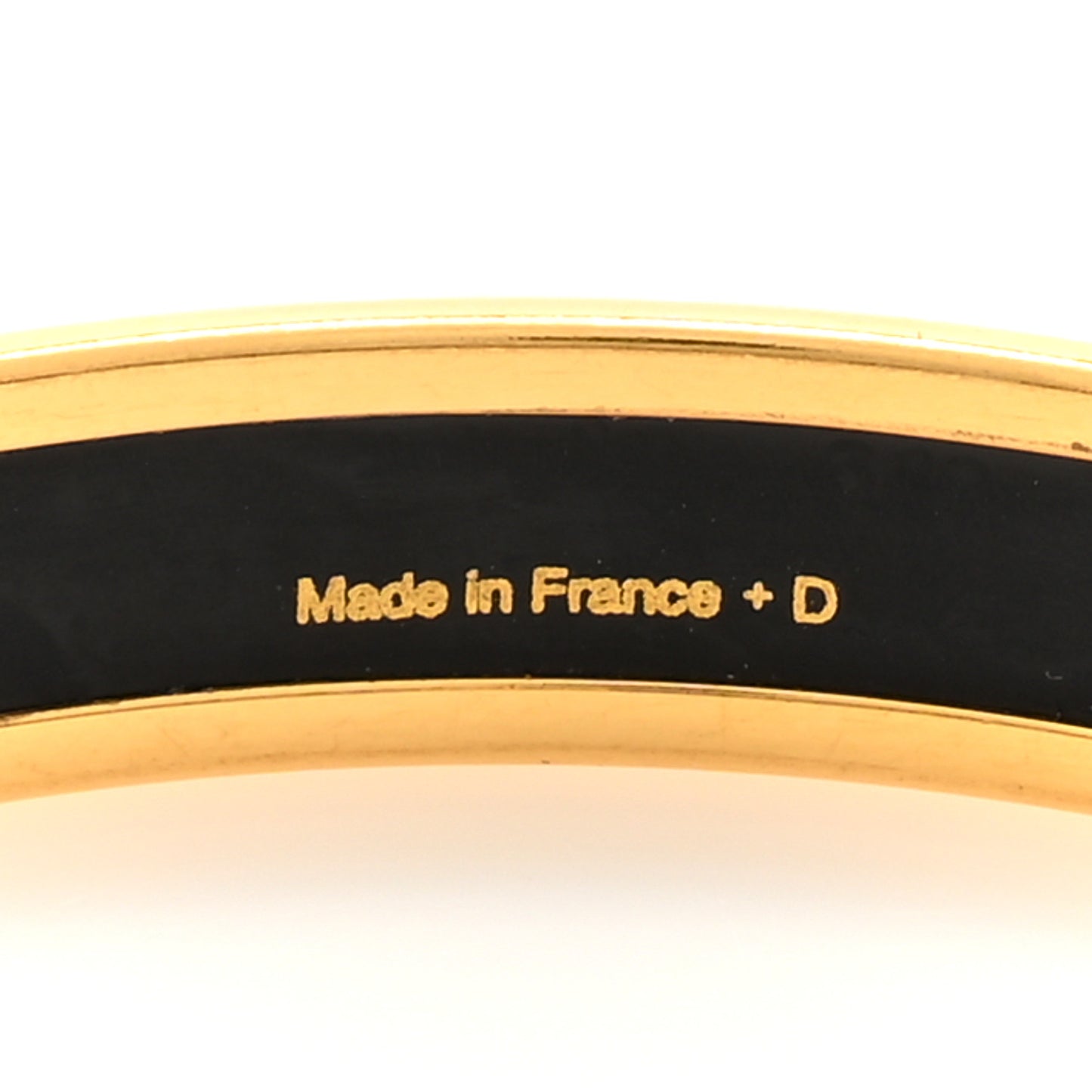 Enamel Printed Narrow Grand Apparat Bracelet 65 Black