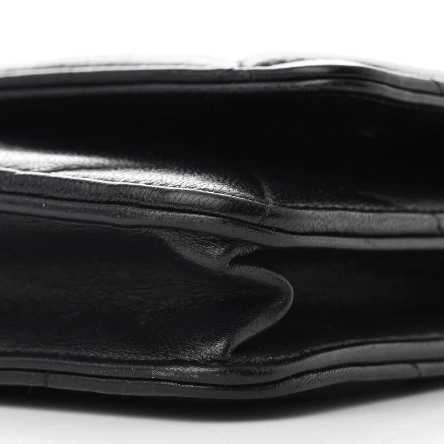 Lambskin Quilted Chanel 19 Wallet On Chain WOC Black
