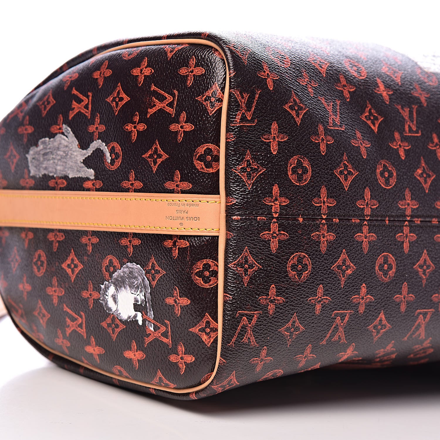 Louis Vuitton Catogram Speedy Bandouliere 30 Marron 8 of 10