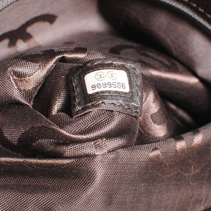 Chanel Caviar CC Stitched Small Tote Brown 7 of 8