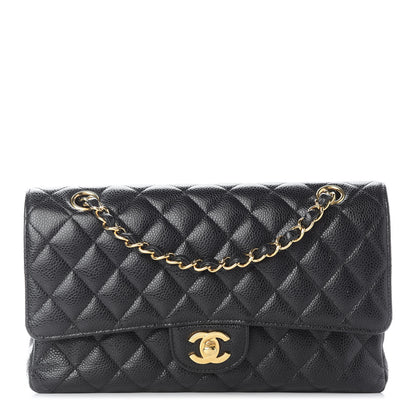 Chanel Caviar Quilted Medium Double Flap Black 1 of 10