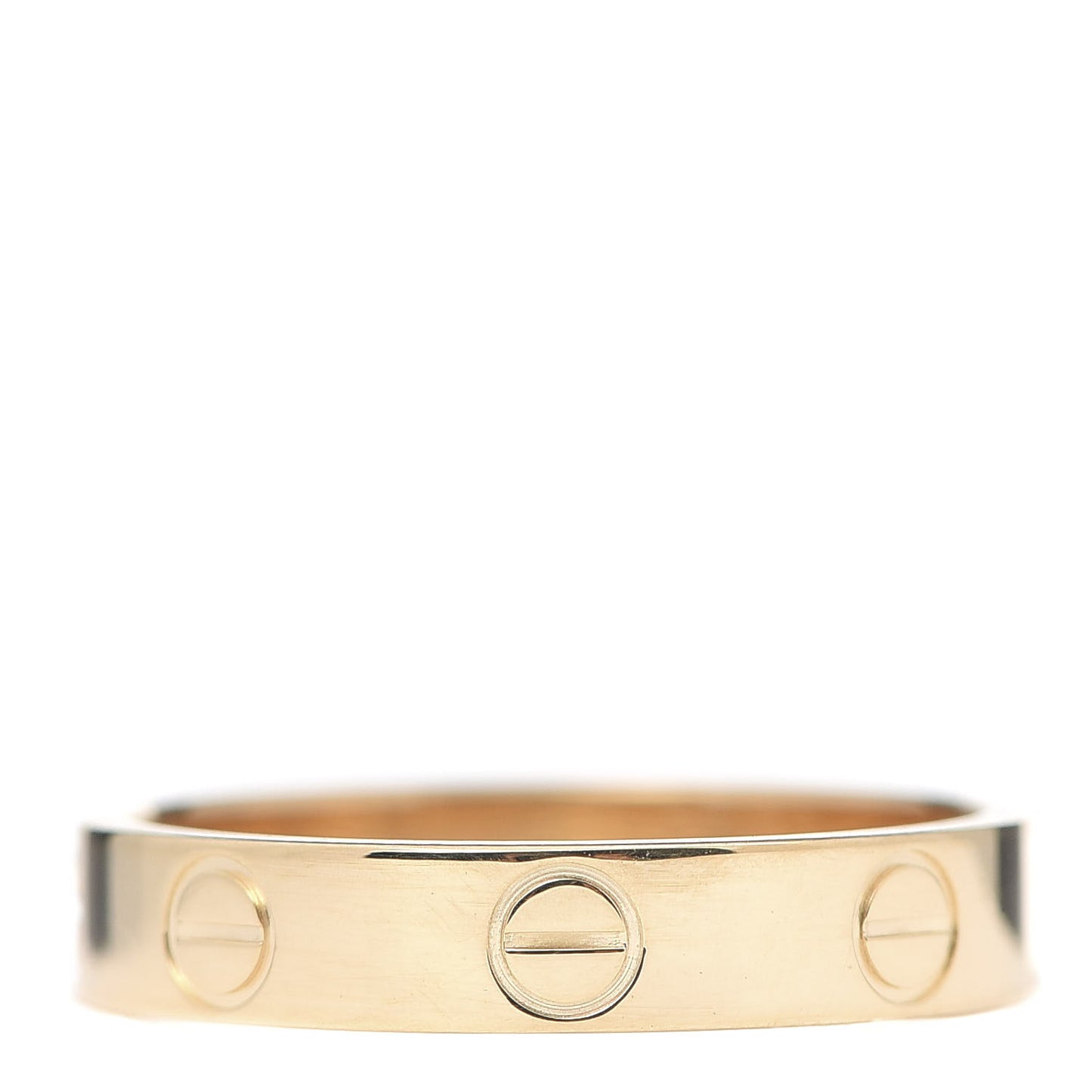 18K Yellow Gold 3.5mm LOVE Wedding Band Ring 51 5.75