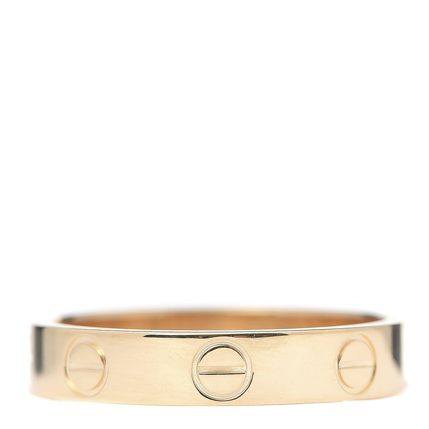 Cartier 18K Yellow Gold 3.5mm LOVE Wedding Band Ring 51 5.75 1 of 4