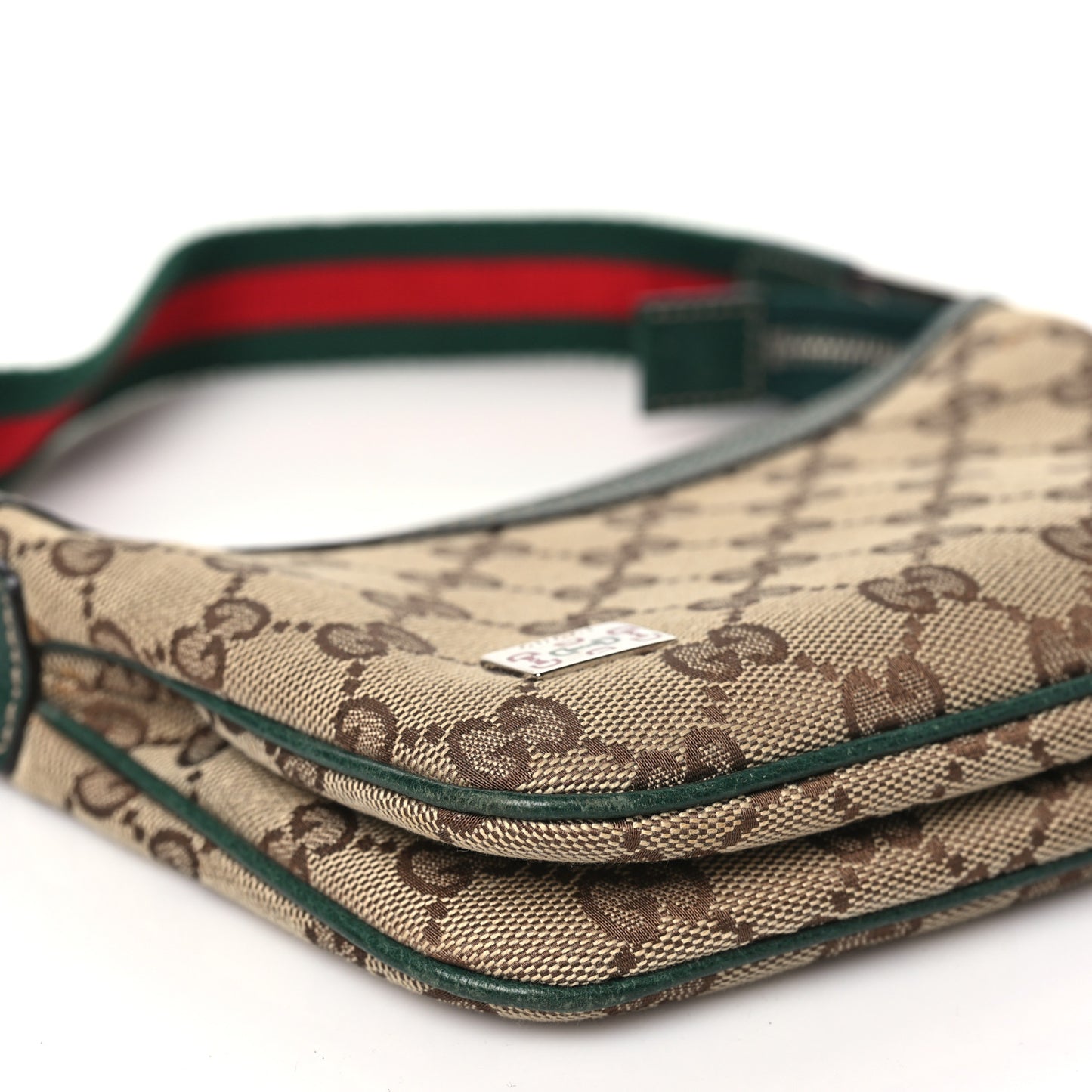 Monogram Web Mini Pop Hobo Green