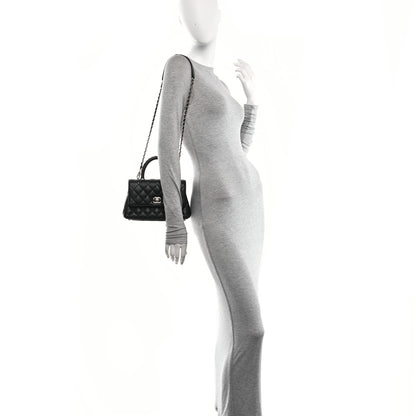 Chanel Caviar Quilted Mini Coco Chain Handle Flap Black 2 of 10