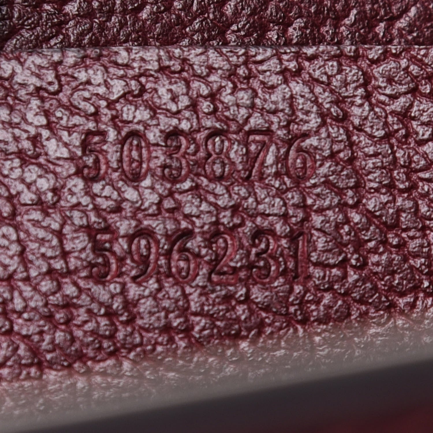 Gucci Textured Calfskin Web Medium Ophidia Chain Shoulder Bag Vintage Bordeaux 7 of 12