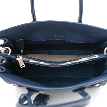 Saint Laurent Grained Calfskin Baby Sac De Jour Souple Denim 5 of 12