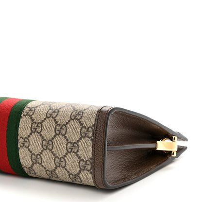 Gucci GG Supreme Monogram Web Small Ophidia Chain Shoulder Bag Brown 9 of 10