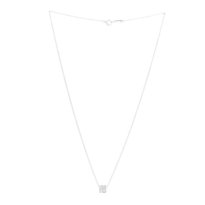 Tiffany Platinum Diamond .18ctw Flower Pendant Necklace 3 of 5