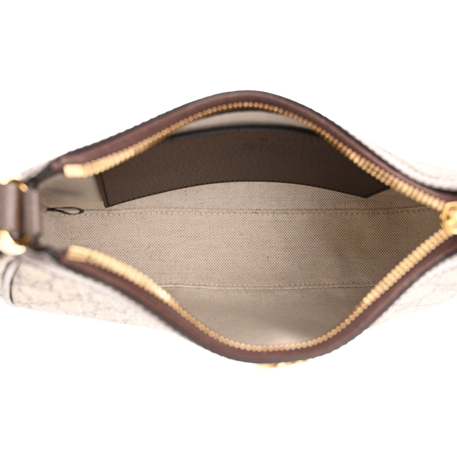 Gucci GG Supreme Monogram Textured Dollar Calfskin Small Ophidia Hobo Beige Ebony New Acero 5 of 11