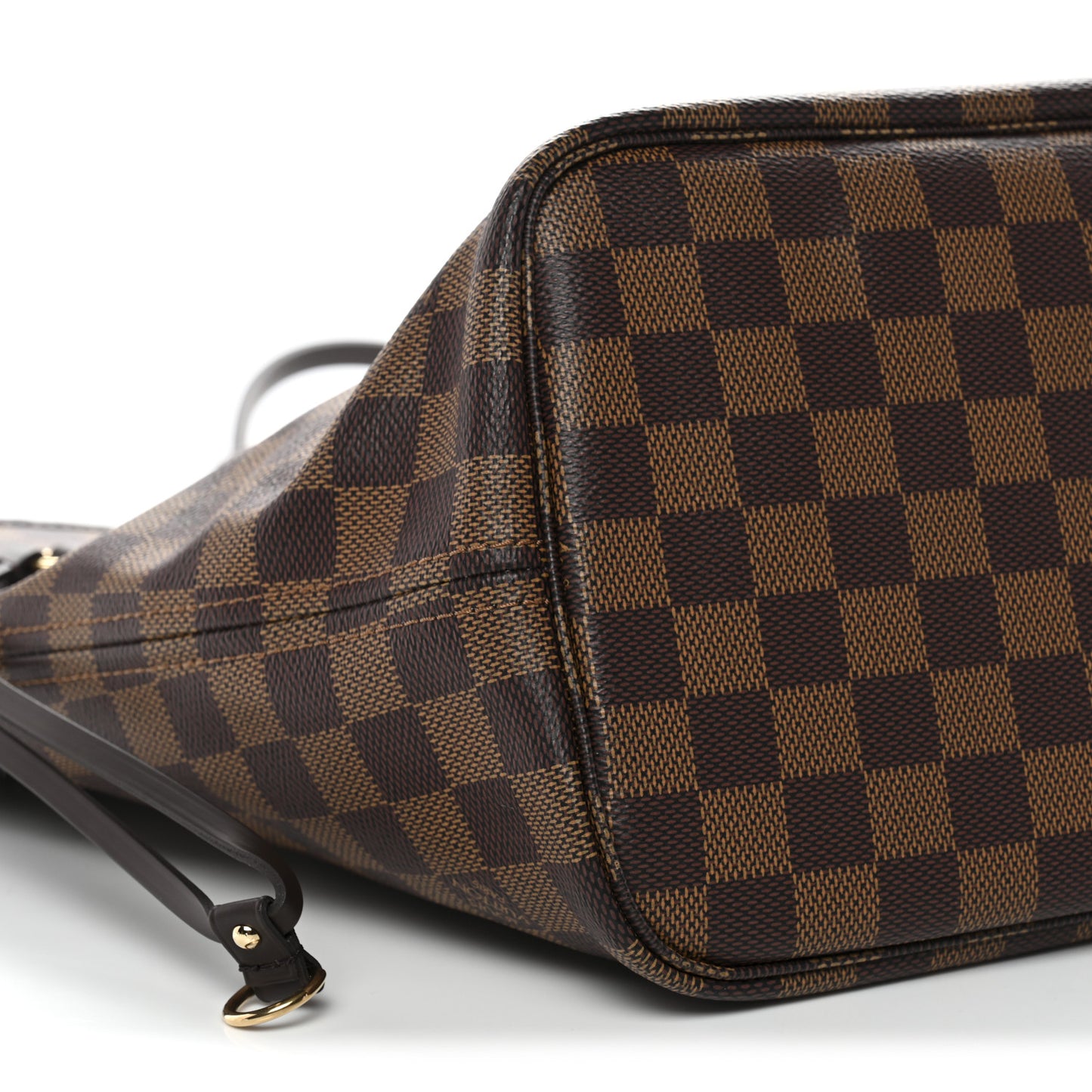 Damier Ebene Braided Neverfull MM  Pink