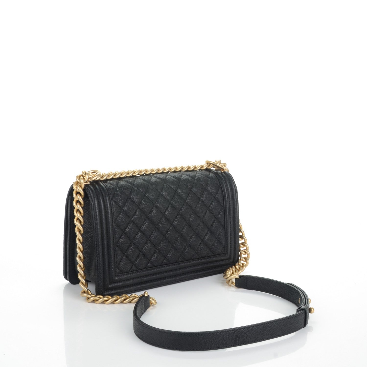 Chanel Caviar Quilted Medium Boy Flap Black 3 of 7