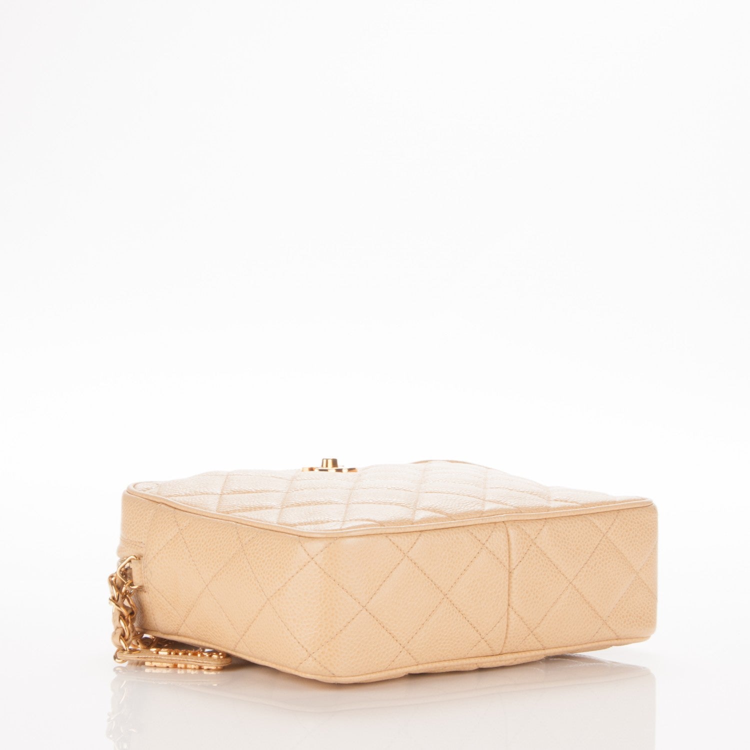 Chanel Caviar Quilted Camera Case Beige 4 of 8